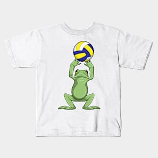 Frog with Volleyball Kids T-Shirt